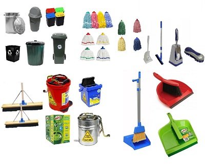 Brooms, Mops and Cleaning Equipment